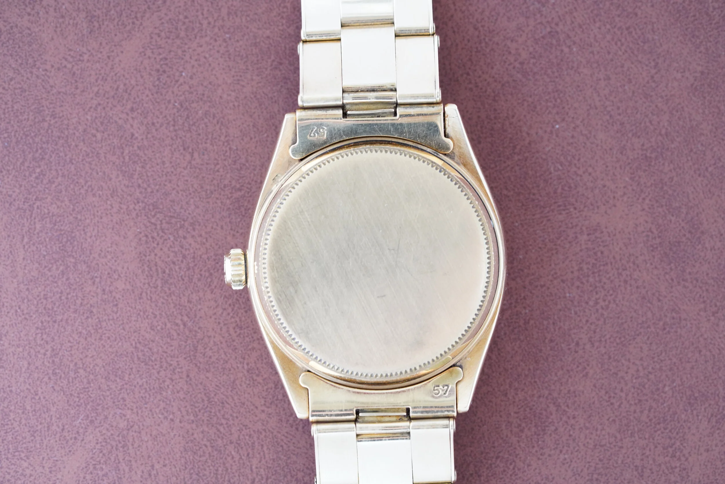 peco様 Rolex Oyster Perpetual Ref. 6567 Rose Gold - Satin Silver 'Serpico Y L